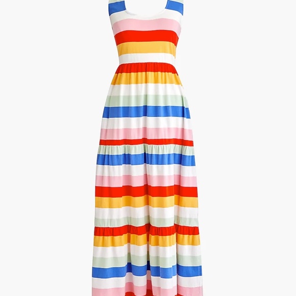 J. Crew Dresses & Skirts - J Crew. Striped colorful cotton summer dress